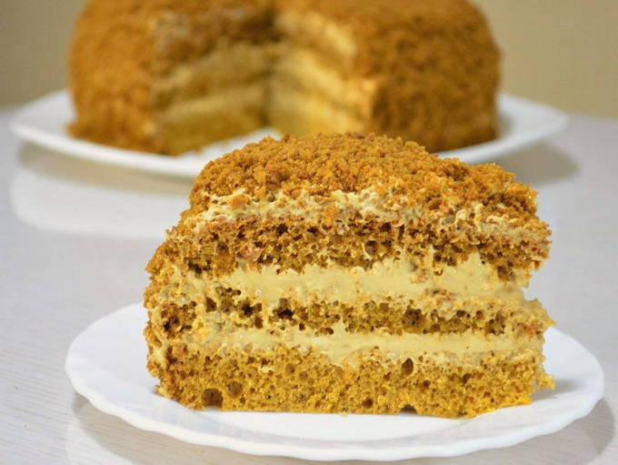 Торт медовик или Медовый — пошаговый рецепт