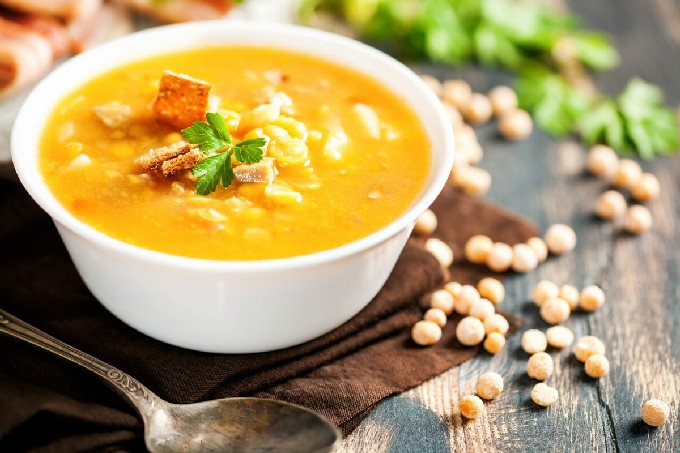 Гороховый суп с копченостями рецепт пошагово с фото классический в кастрюле картошкой