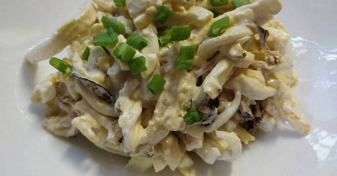 Антиволнин рецепты приготовления кальмаров салат