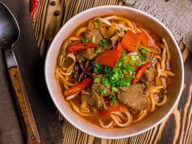 Лагман из говядины рецепт – Киргизская кухня: Основные блюда. «Еда»