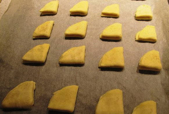 Рецепт советского печенья треугольниками