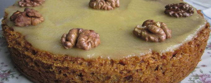 Ореховый торт с грецкими орехами простой рецепт