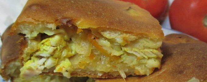 Пирог с капустой из слоеного теста в духовке пошаговый рецепт с фото