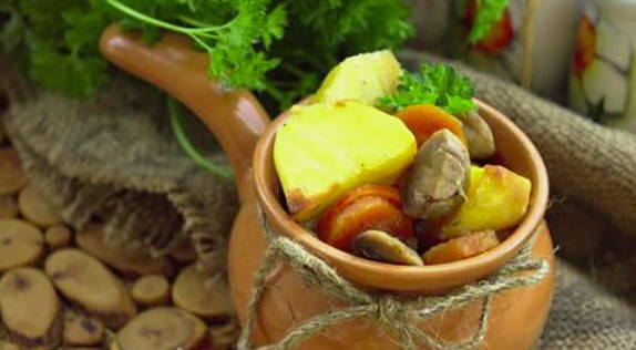 Картошка с шампиньонами в духовке – 7 пошаговых рецептов приготовления