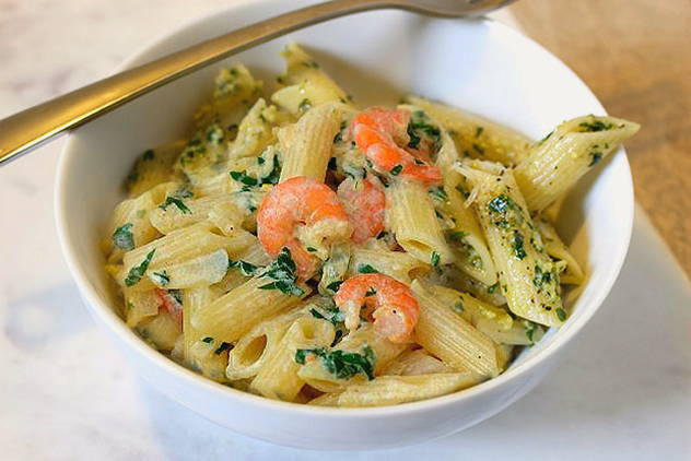 Паста с морепродуктами в сливочном соусе — 8 пошаговых рецептов приготовления