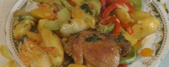 Как приготовить рагу с курицей и овощами. Рецепт
