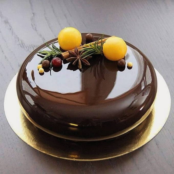 Торт облитый шоколадом (76 фото)