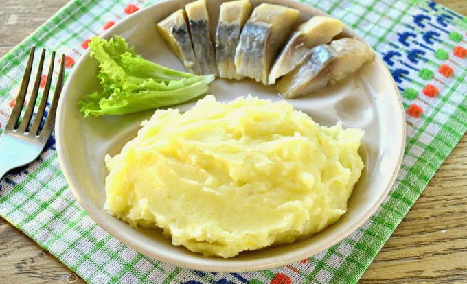Картофельное пюре с луком без молока и яиц - пошаговый рецепт приготовления с фото