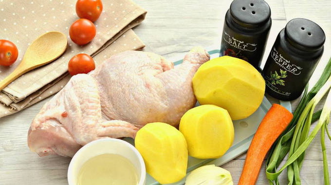 Тушеная картошка с курицей – 10 пошаговых рецептов