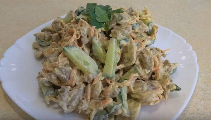 Теплый салат с куриной печенью - пошаговый рецепт с фото и видео от Всегда Вкусно!