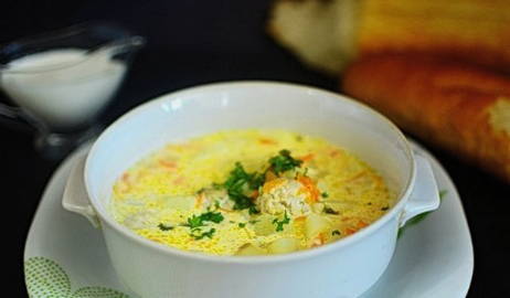 Сырный суп с фрикадельками