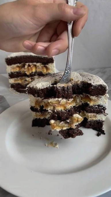 Шоколадный торт с бананами, пошаговый рецепт на ккал, фото, ингредиенты - Маргарита Бузова