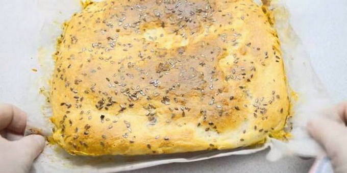 Постный пирог с капустой в духовке рецепт с фото пошагово