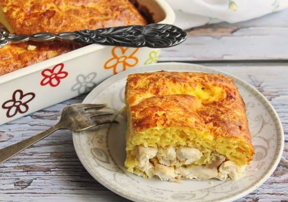 Пирог с курицей — 10 вкусных рецептов