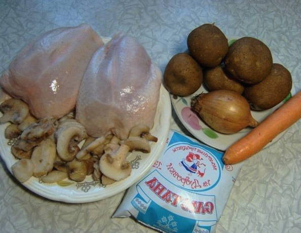 Курица с картошкой в горшочках в духовке
