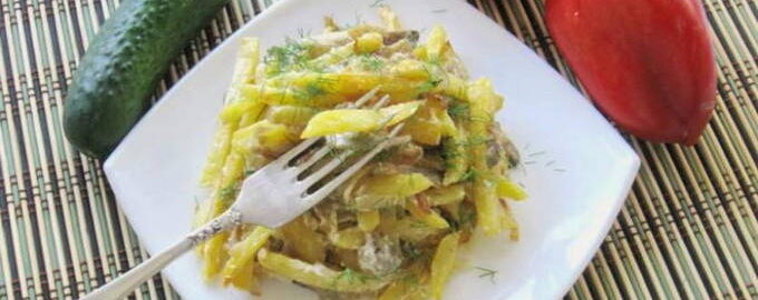Жареная картошка с вешенками на сковороде - 5 рецептов с пошаговыми фото