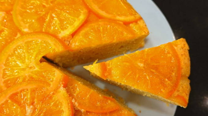Простой рецепт пирога с апельсинами и ванильным кремом