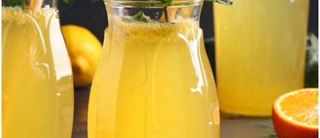 Домашний лимонад из лимона и апельсина