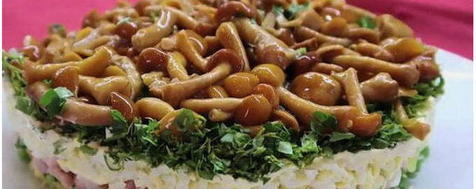 Блюда из маринованных грибов