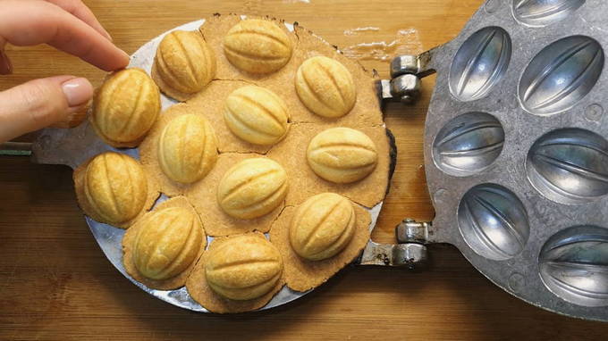 Орешки со сгущенкой рецепт - как приготовить на кефире